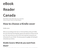 Tablet Screenshot of ebook-reader.ca